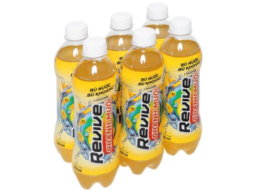 Lốc 6 chai nước bù khoáng Revive chanh muối 390ml - Hình ảnh 2