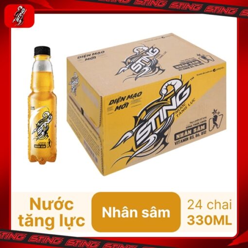 Thùng 24 chai nước tăng lực Sting Gold 330ml