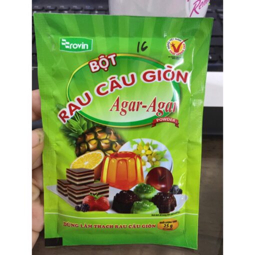 Bột Rau Câu Giòn Agar Rovin  Độ Dai Và Dẻo Rất Cao 25g