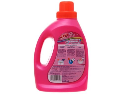 Nước tẩy quần áo màu AXO hương hoa đào 800ml - Hình ảnh 3