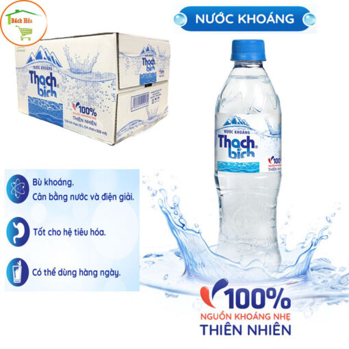 Thùng 24 chai Nước khoáng Thạch Bích 500ml