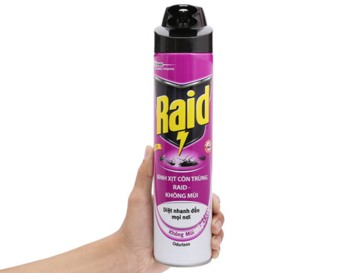 Bình xịt côn trùng Raid không mùi 600ml - Hình ảnh 6