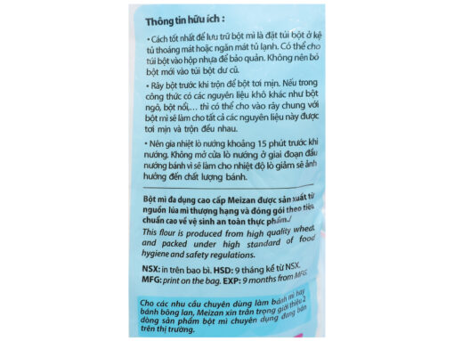 Bột mì đa dụng Meizan cao cấp gói 1kg - Hình ảnh 4