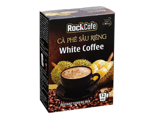 (12 gói) Cà phê sầu riêng RockCafe White Coffee 240g - Hình ảnh 5