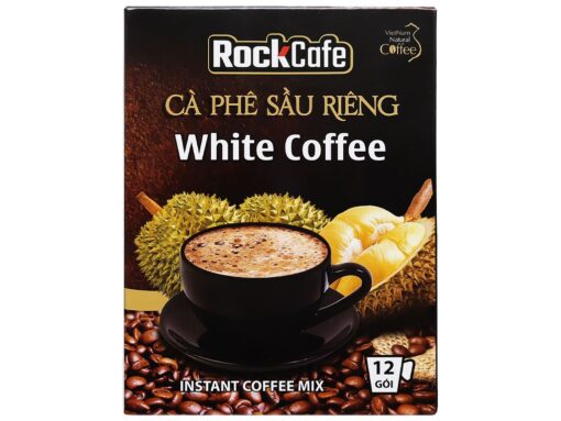 (12 gói) Cà phê sầu riêng RockCafe White Coffee 240g - Hình ảnh 6