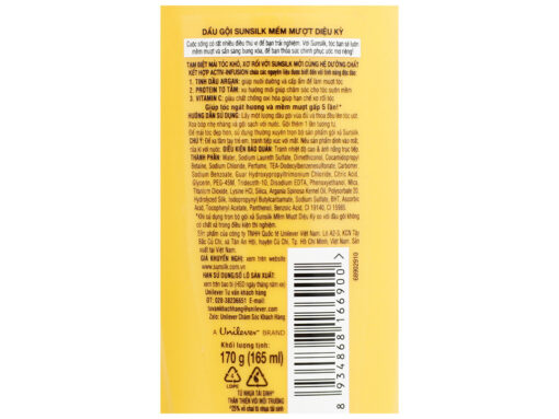Dầu gội Sunsilk mềm mượt diệu kỳ 165ml - Hình ảnh 5