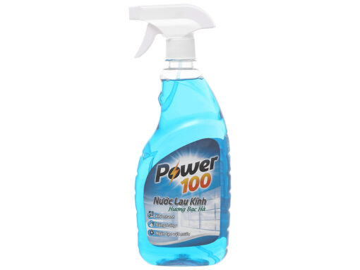 Nước lau kính Power100 hương bạc hà chai 580ml - Hình ảnh 3
