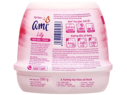 Sáp thơm Ami Hương hoa lily 200g - Hình ảnh 3