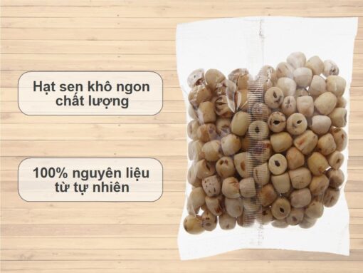 Hạt sen khô gói 100g - Hình ảnh 4